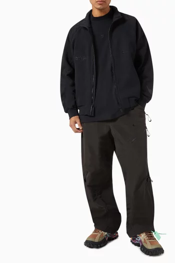 x Off-White Zip Track Jacket in Fleece