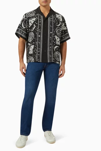 Cosmic Hawaiian Shirt in Rayon