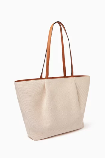 Osette Shopper in Canvas & Leather