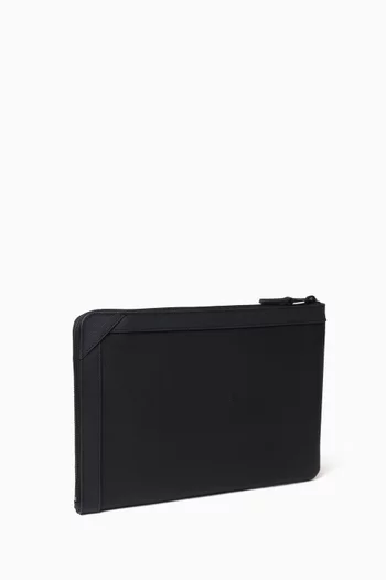 Pouch Wallet in Saffiano-leather