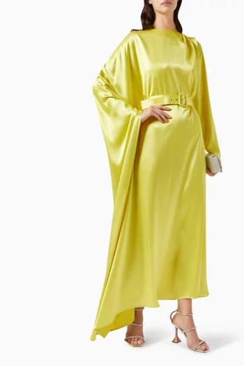 Joan Cape-sleeve Dress in Viscose