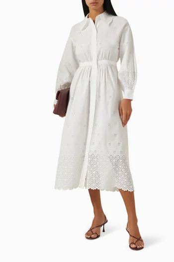 Adette Shirt Dress in Cotton