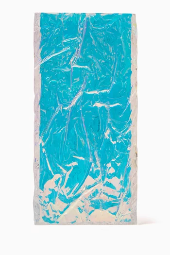 Iridescent Crushed Ice Vase in Acrylic