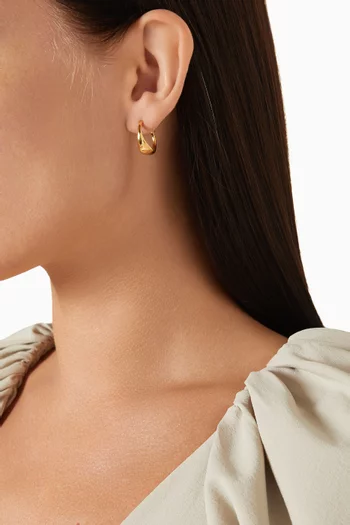 Paula Hoop Earrings 18kt Gold-plated Silver