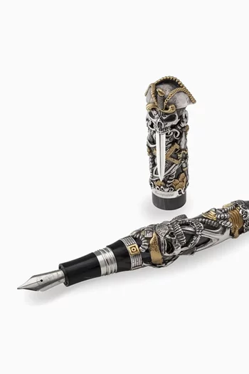 Limited Edition Pirates Fountain Pen in Sterling Silver