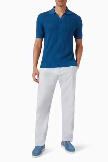 Rino Knitted Polo in Italian Cotton
