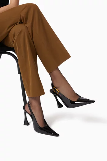Dune 110 Slingback Pumps in Patent Leather