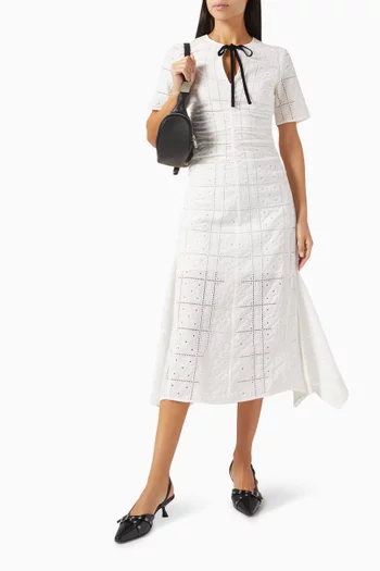 Broderie Anglaise Dress in Organic Cotton