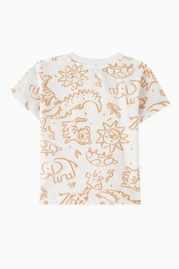 All-over Animal Print T-shirt