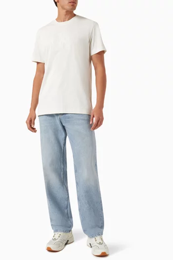 بنطال جينز كاربنتر بساق مستقيمة من التسعينيات دينم قطن