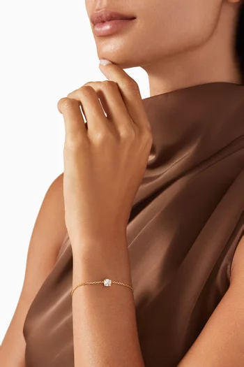 Little Luxuries Solitaire Bracelet in Gold-tone Metal