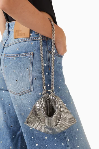 Mini Callie Shoulder Bag in Chainmail