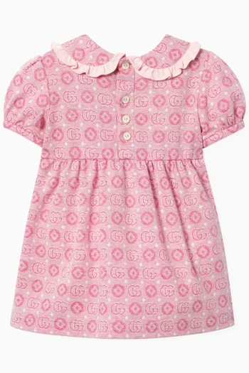 Baby Double G Dress in Cotton