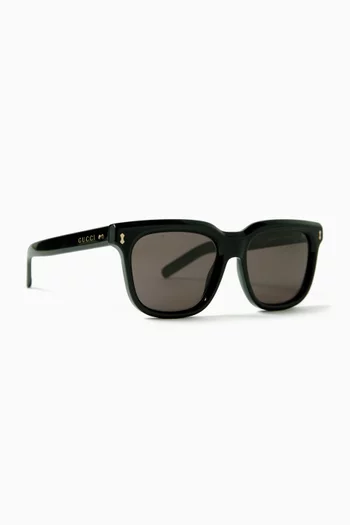 Rectangle Sunglasses in Recycled Acetate