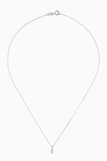 Diamond Pendant Necklace in 18kt White Gold