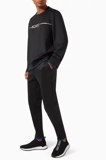 Drawstring Joggers in Stretch Jersey