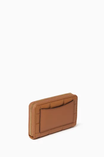 Small Quilted Wallet in Leather