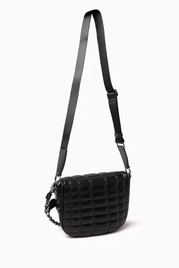 Medium Slater Quilted Sling Bag in Leather