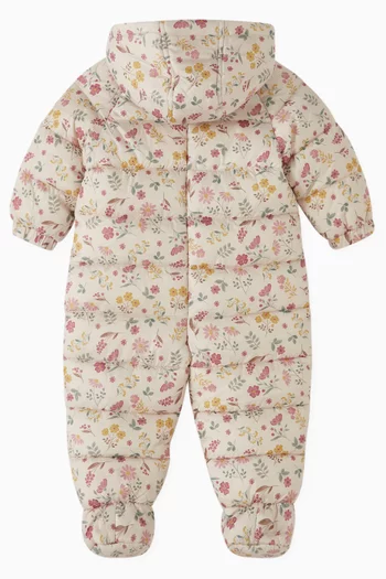 Quilted Pramsuit in Recycled Fabric
