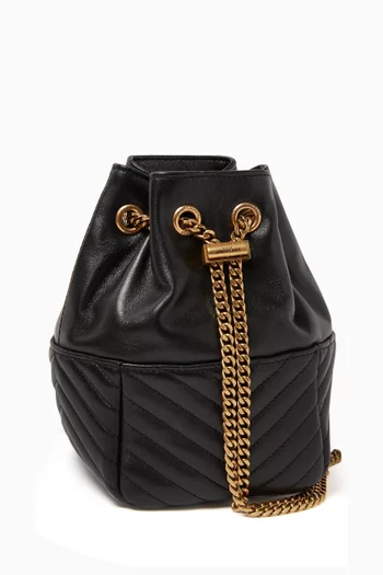 Mini Joe Bucket Bag in Leather
