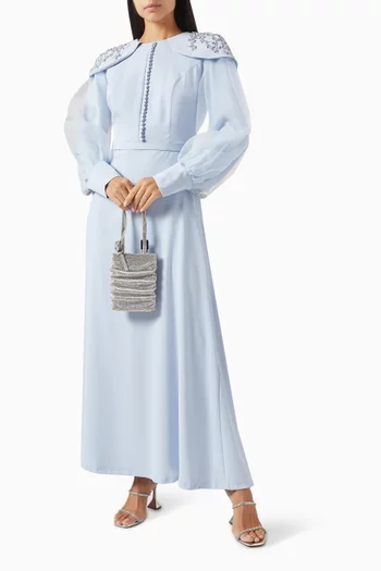 Stephane Crystal-embellished Maxi Dress in Crepe