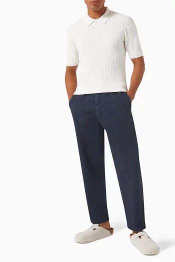 Naples Polo Shirt in Vertical Knit