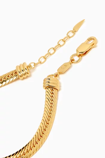 Camail Chain Bracelet in 18kt Recycled Gold Plated Brass