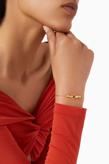 Harris Reed In Good Hands Slider Bracelet in 18kt Recycled Gold-plated Brass
