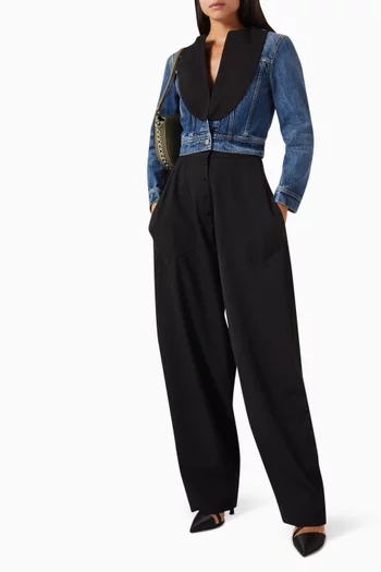 Tuxedo-Inspired Jeans in Denim