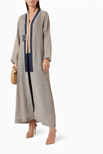 Straight-cut Abaya in Linen