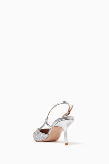Varese 70 Slingback Pumps in Metallic Leather