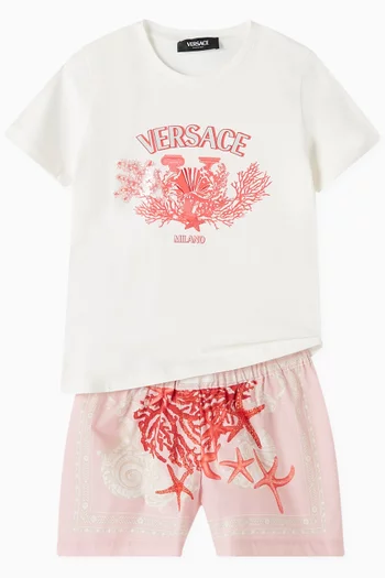 University Coral T-shirt in Cotton