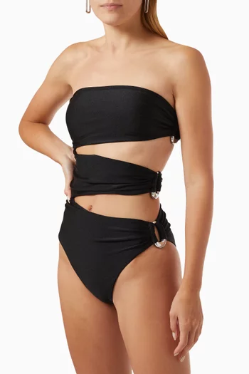 Esmerelda Cutout One-piece Swimsuit in Stretch Nylon