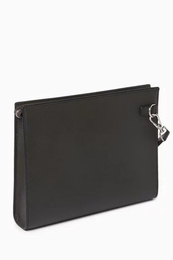 Cadogan Zip Pouch in Leather