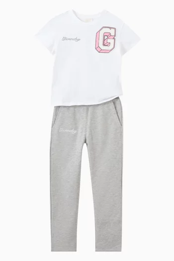 Logo Patch Sweatpants in Cotton