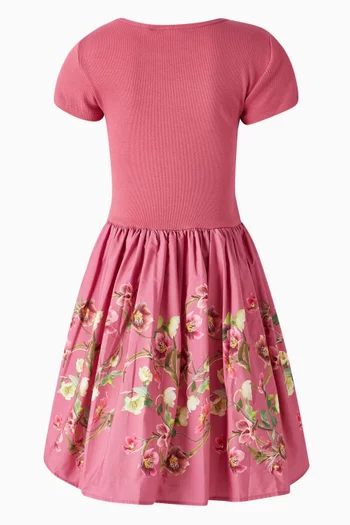 Cissa Floral-print Dress in Organic Cotton