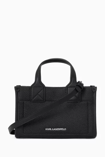 Small K/ Skuare Tote Bag in Faux Leather