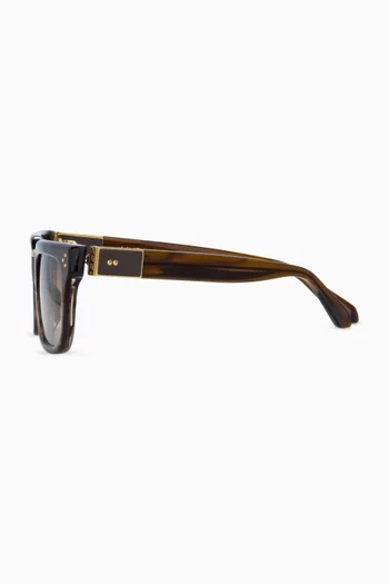 Yoan Angular Sunglasses in Acetate