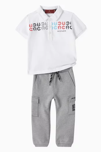 Logo Embroidered Sweatpants in Cotton