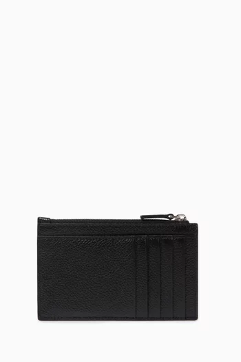 Cash Large Long Coin & Card Holder in Grained Leather