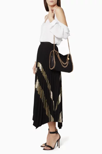 hover state of Black Falabella Mini Shoulder Bag