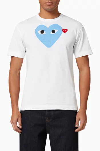 Heart Logo Cotton T-shirt         