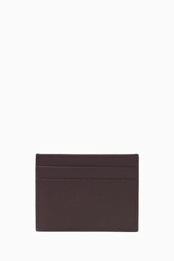 Dauphine Card Holder in Grained Leather