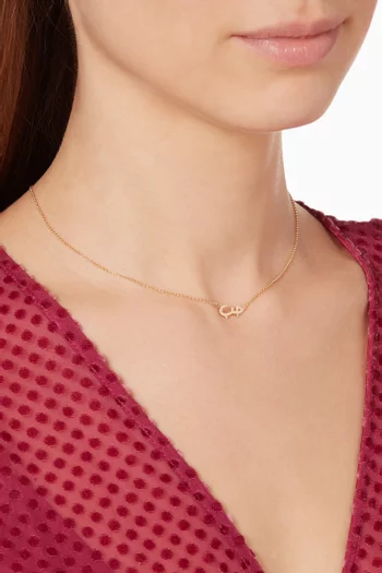 Yellow-Gold & Diamond Love Necklace