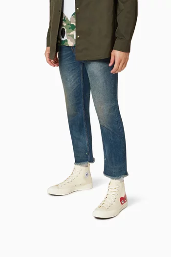 سنيكرز تشاك 70 قنب فوق الكاحل بلاي باي كوم دي غارسون × كونفرس