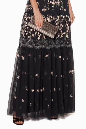 Light-Pink Sweetie Glitter Long Clutch