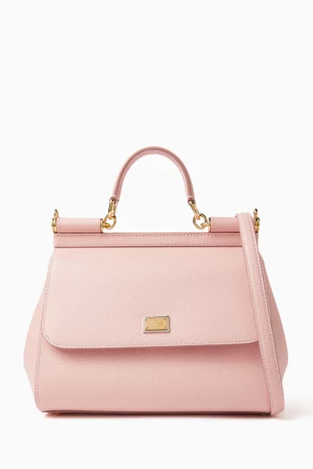 Medium Sicily Bag in Dauphine Leather