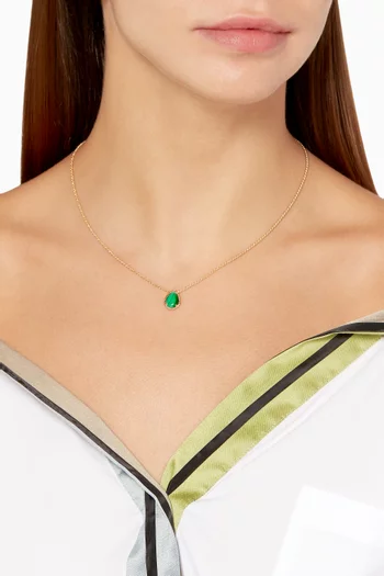 Yellow-Gold & Malachite Small Serpent Bohème Necklace