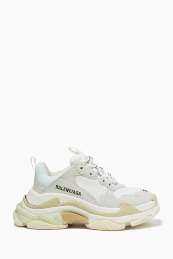 White Triple S Sneakers    