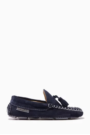 Suede Tasselled Loafers